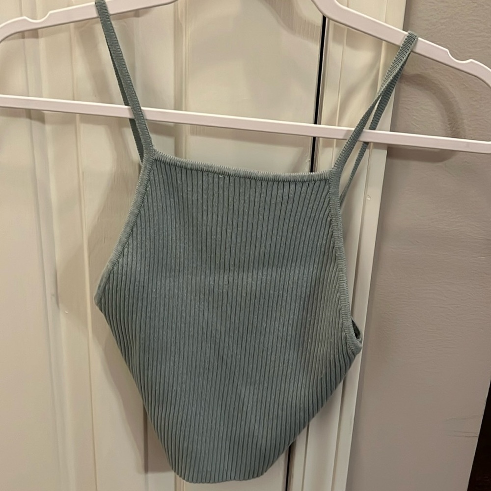 Ribbed sweater tank top